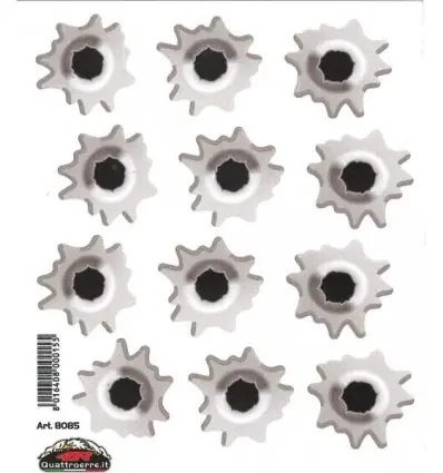 Set piccolo adesivi 4R Fori Proiettile- Ultima Occasione