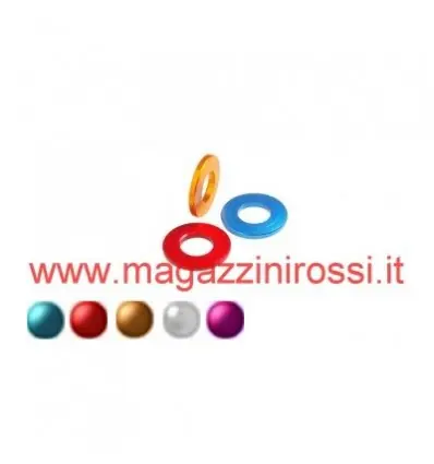 Ultime Pezzi Rondella in ergal foro 6mm vari colori-Argento