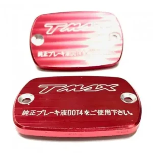 Offerta Lampo Coperchi pompa freno Yamaha T-Max 500 01-11 logo rosso full-