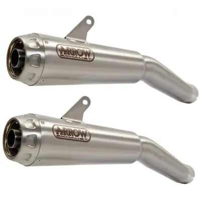 Coppia di terminali Slip On Arrow Pro-Race Titanio per Ducati Scrambler 1100 18-20- Prezzo Ridotto