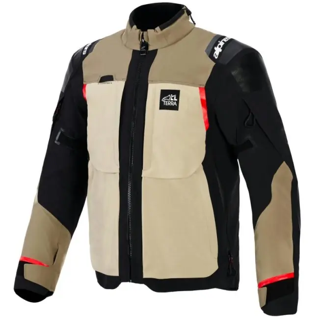 Giacca da moto Alpinestars Andes Pro Drystar XF sabbia e nera-S Miglior Prezzo