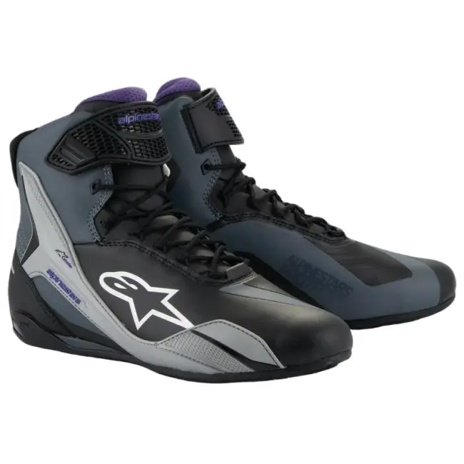 Scarpe da moto Alpinestars Stella Faster 4 nero, grigio e viola-36 Professionale