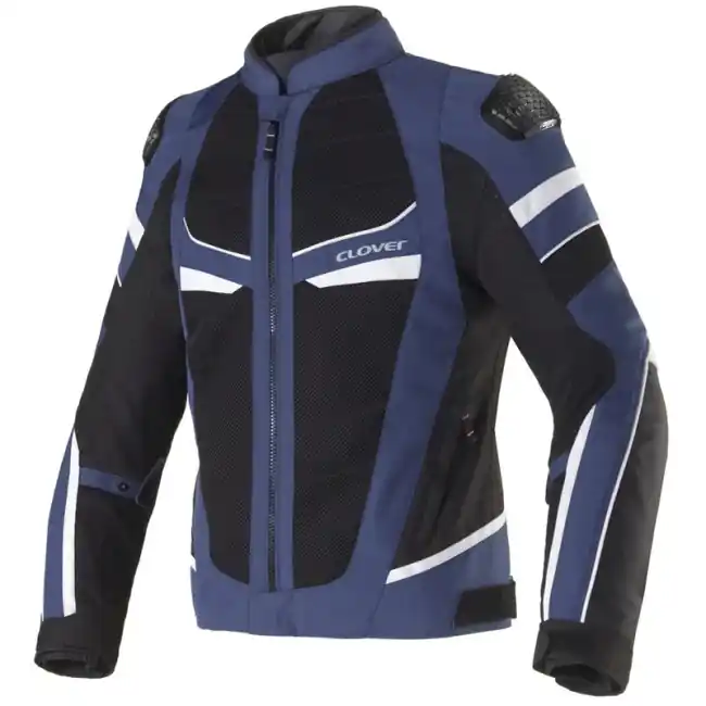 Subito Disponibile Giacca da moto Clover Rainjet 3 blu, nero e bianco-S