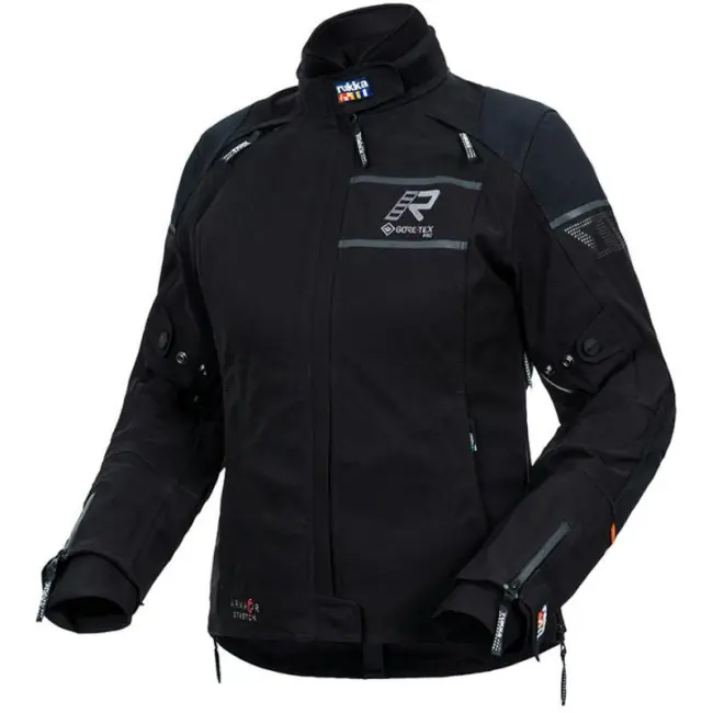 Giacca moto da donna Rukka Raptorina Gore-Tex nera e grigia-36 Prezzo Ridotto
