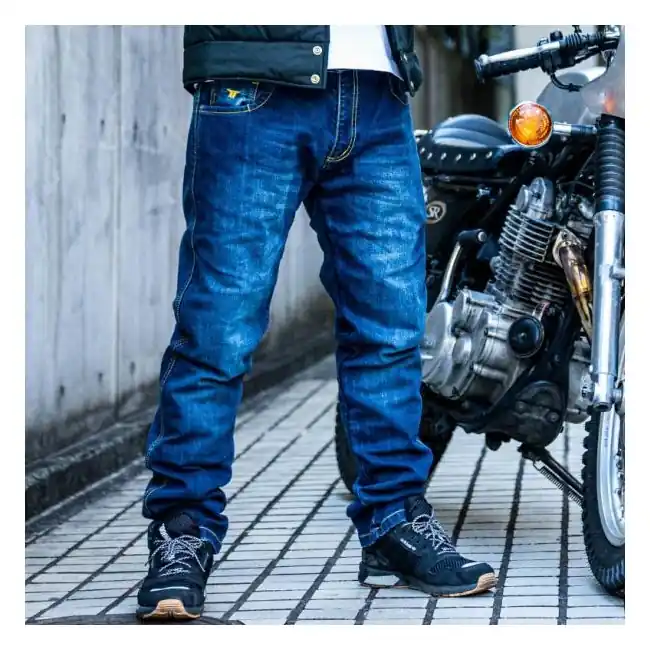 Compra Adesso Pantalone jeans da moto Motto Monza con rinforzi in kevlar-XS