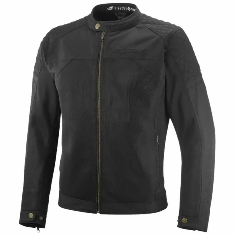Giacca da moto Ixon Ozcan in rete leggera nera-S Spedizione Gratuita