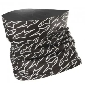 Collare elasticizzato Alpinestars Neck Tube nero con logo- Promo Stagionale