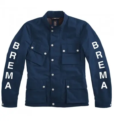 Giacca da moto Brema Silver Vase J Man blu e bianca-S Saldi