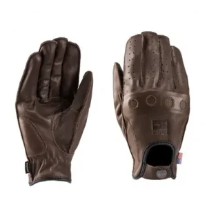 Di Tendenza Guanti da moto Blauer Routine in pelle marroni-M