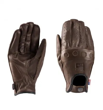 Di Tendenza Guanti da moto Blauer Routine in pelle marroni-M