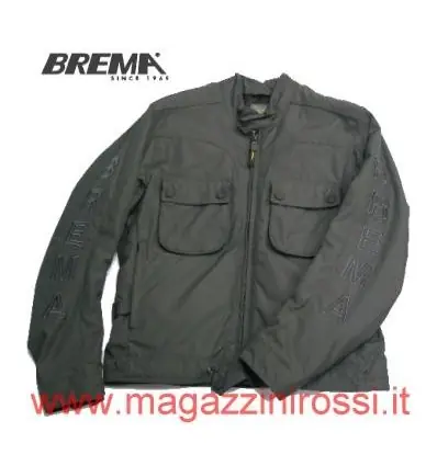 Giacca da moto Brema Moto BM/I 0-02/1 Idro Logo carbone solo taglia 50- Scelto Dai Clienti