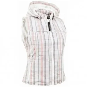 Gilet da donna Tucano Urbano Lady Cap con cappuccio staccabile scacchi-40 Esclusivo