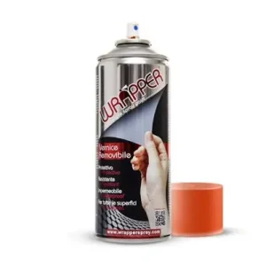 Ultima Occasione Pellicola spray per wrapping a rimozione facilitata arancio puro-