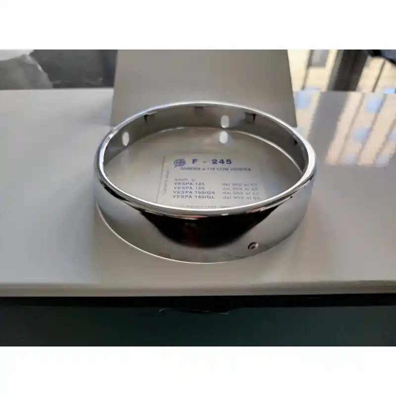 Saldi Cornice per faro anteriore tondo Diam 115 mm | Cromato