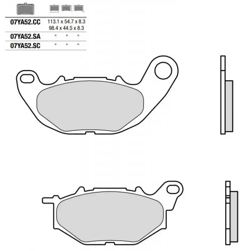 Novità Pastiglia freno Carbon Ceramica CC | Organica