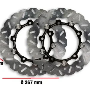 COPPIA DISCHI FRENO ANTERIORE WHOOP DISC ESTERNO 267-SPESSORE 3,5MM MALOSSI YAMAHA T MAX / TECH MAX 560 IE 4T LC EURO5+ 2025- Offerta Limitata
