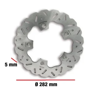 DISCO FRENO POSTERIORE WHOOP DISC ESTERNO 282-SPESSORE 5MM MALOSSI YAMAHA T MAX 560 IE 4T LC EURO 5 2020-2021 (J420E)- Bestseller
