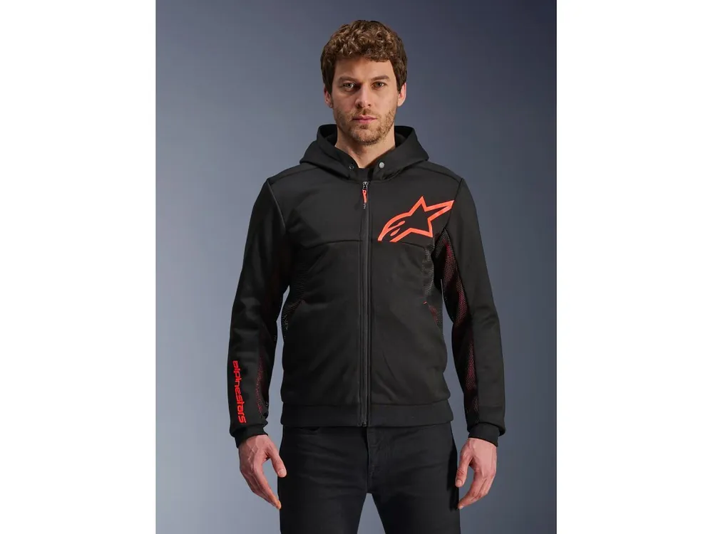 FELPA CON CAPPUCCIO CHROME AIR SPORT ALPINESTARS-S Soddisfatti O Rimborsati