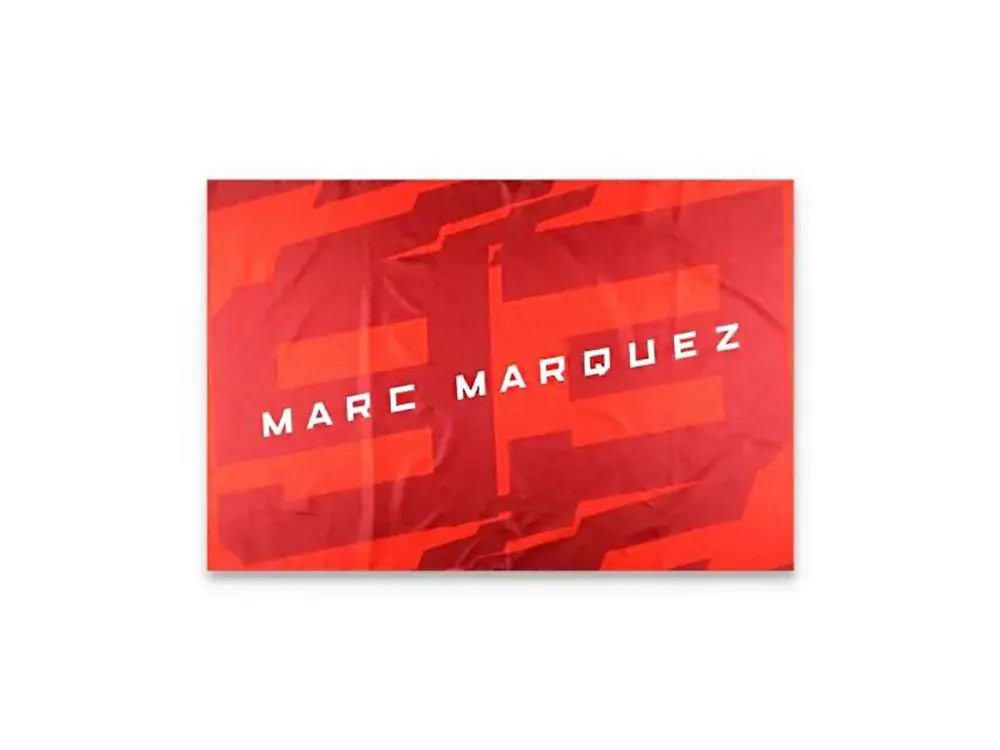 Promozione 2553009 BANDIERA UFFICIALE MARC MARQUEZ 93 PATTERN RETTANGOLI-