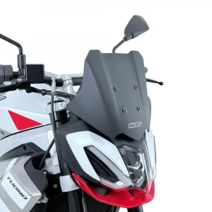 CUPOLINO SPORT NERO OPACO + TELAIETTO WRS APRILIA TUONO 457 2025-2026- Offerta Limitata