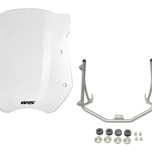 KIT CUPOLINO WRS ALTO 18" TRASPARENTE + TELAIETTO GRIGIO BMW R 1200 R 2011-2014- Spedito Oggi