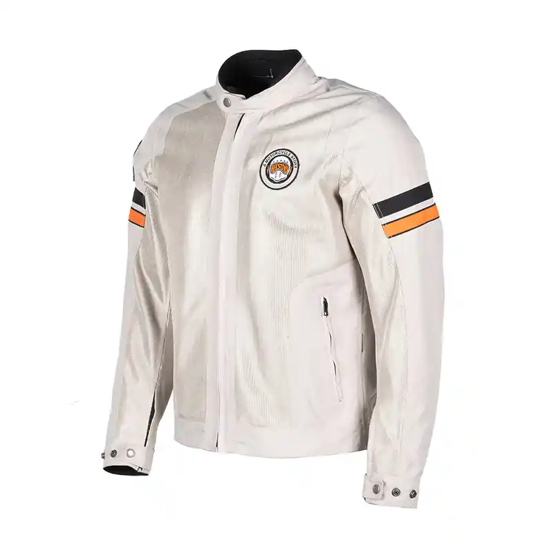 Giacca Helstons Elron Mesh argento nero arancio-M Promo Stagionale