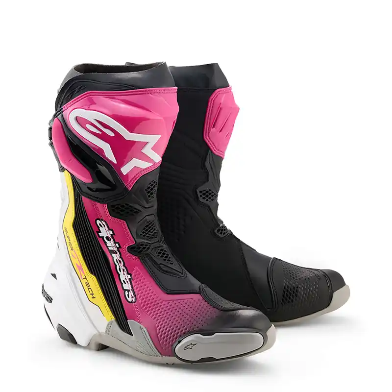 Must-Have Stivali Alpinestars Supertech R magenta bianco giallo-40