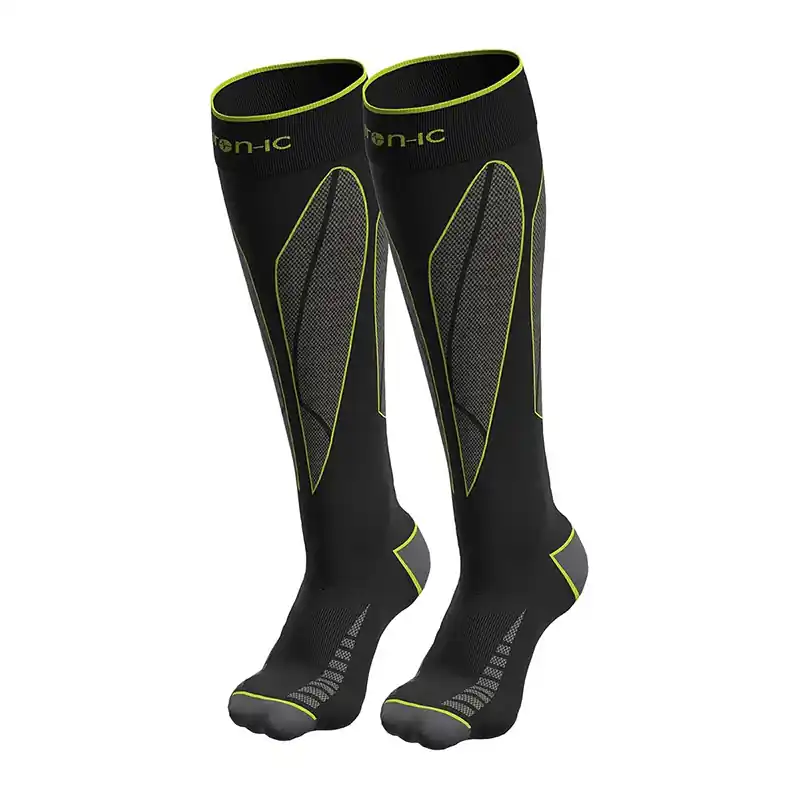 Economico Calze Iron-IC 3.0 Flame nere lime-39/41