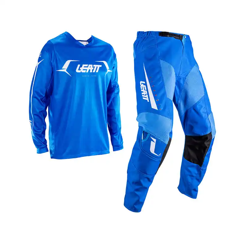 Completo Leatt Ride Kit Moto 3.5 blu-XS Economico