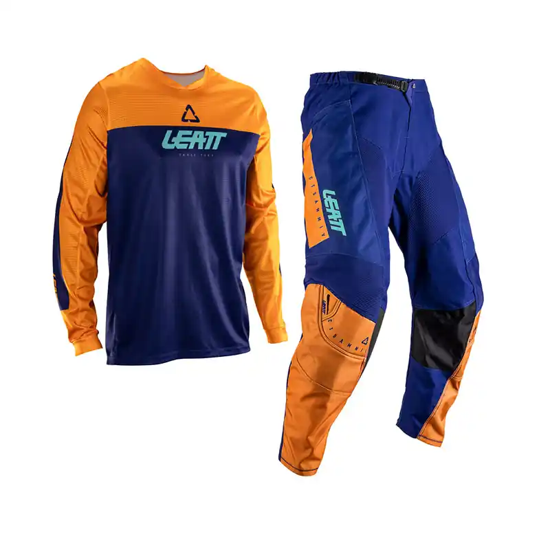 Completo Leatt Ride Kit 3.5 Mini V26 arancio-XXS Reso Gratuito