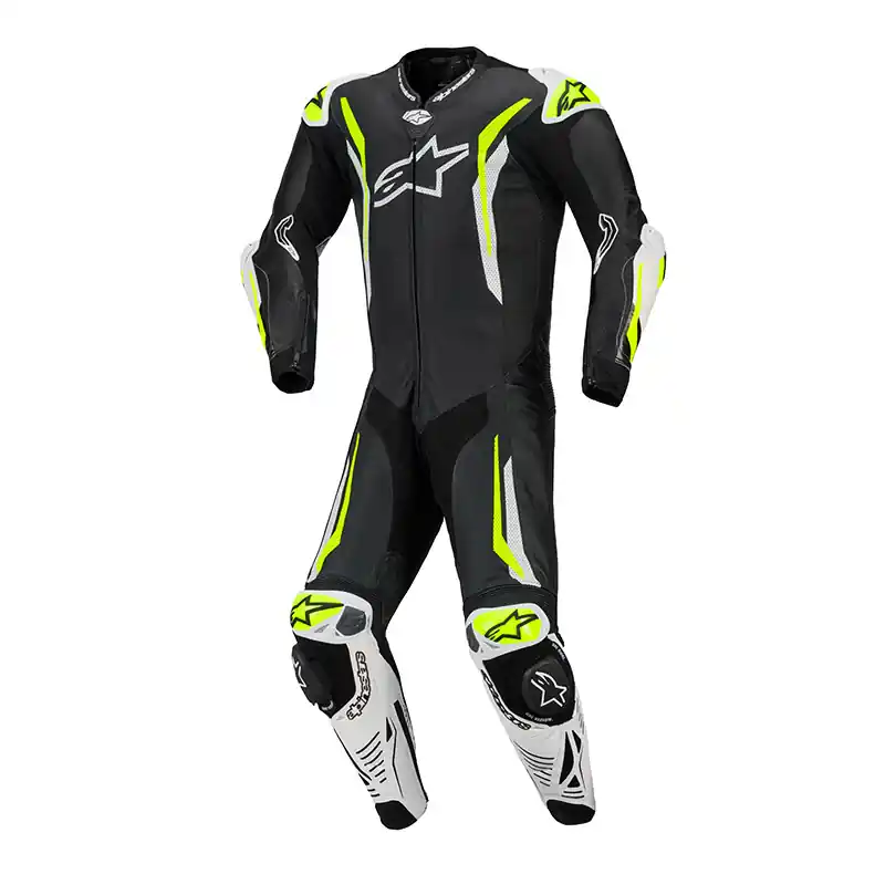 Tuta Alpinestars Gp Tech V5 nero bianco giallo-46 Prezzo Ridotto