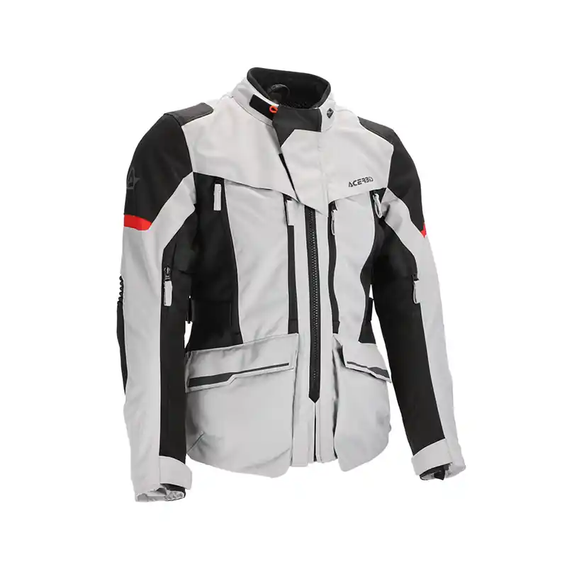 Promo Stagionale Giacca Donna Acerbis CE X-Rover grigio rosso-XS