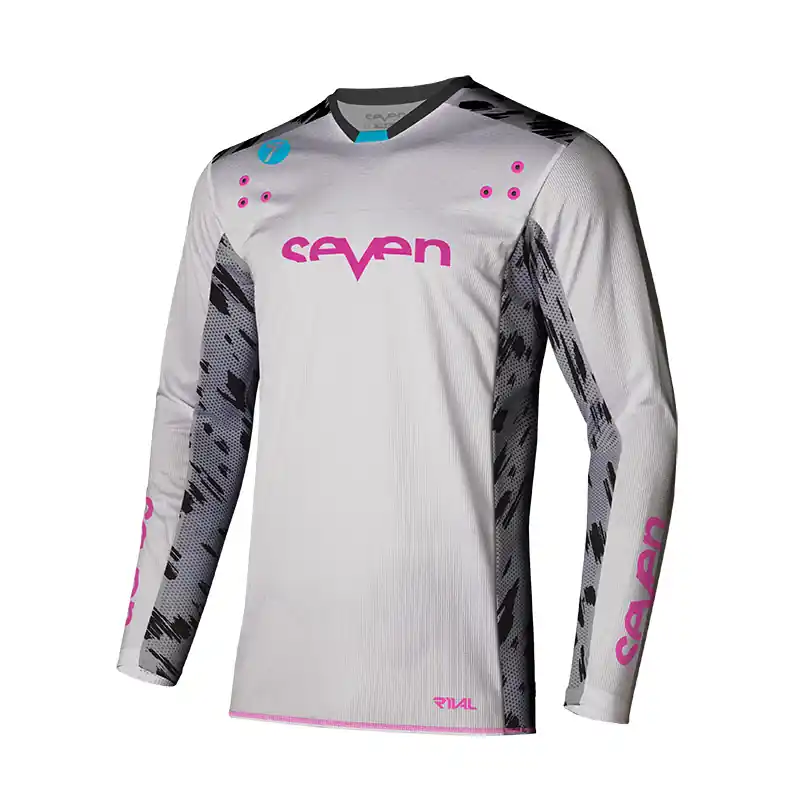 Maglia Seven MX Rival Clash 25.1 bianco grigio-L Scelto Dai Clienti