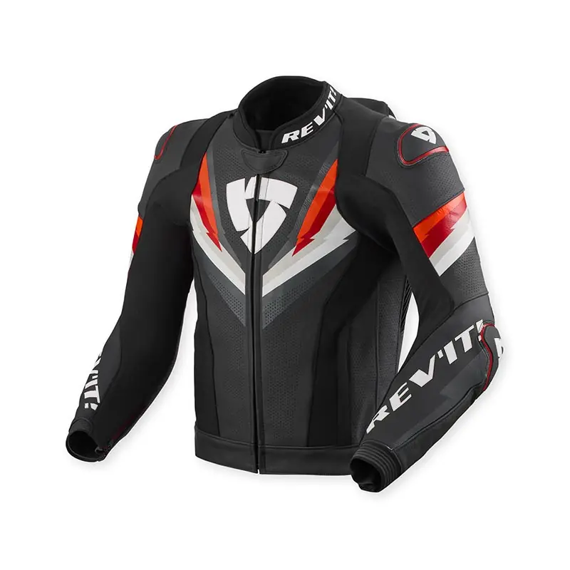 Occasione Imperdibile Giacca Rev'It Quantum 3 Pro nero rosso-46