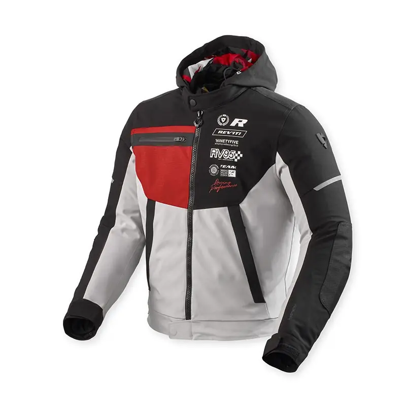 Spedito Oggi Giacca Rev'It Haste H2O nero rosso-S