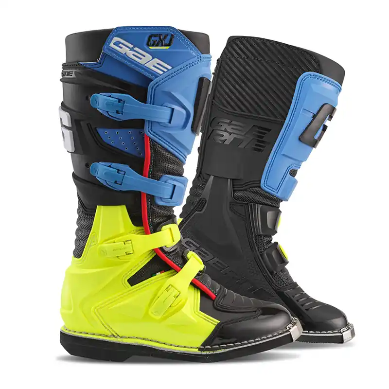 Stivali Bambino Gaerne GXJ nero blu giallo fluo-33 Prezzo Scontato