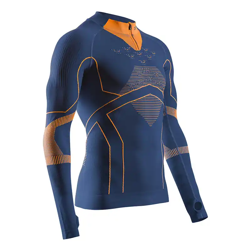Più Venduto Maglia X-Bionic Energy Accumulator Light 1/2 Zip blu-S