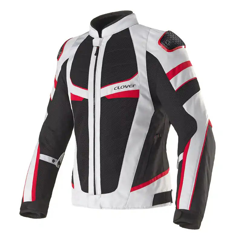Economico Giacca Clover Rainjet 3 Wp rosso grigio-S