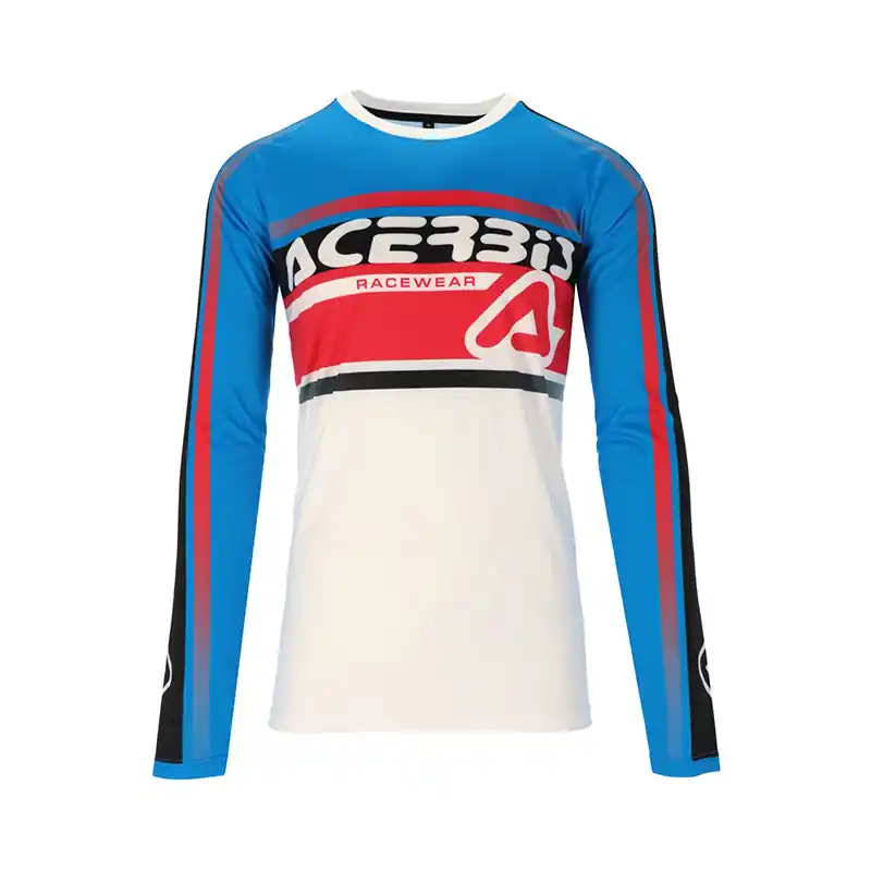 Saldi Maglia Acerbis Mx Linear Lugo bianco blu-S