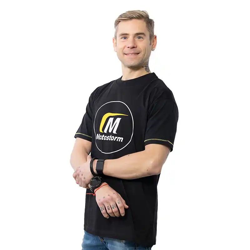 Motostorm Logo T-Shirt nero-XS Ultimissimo Modello