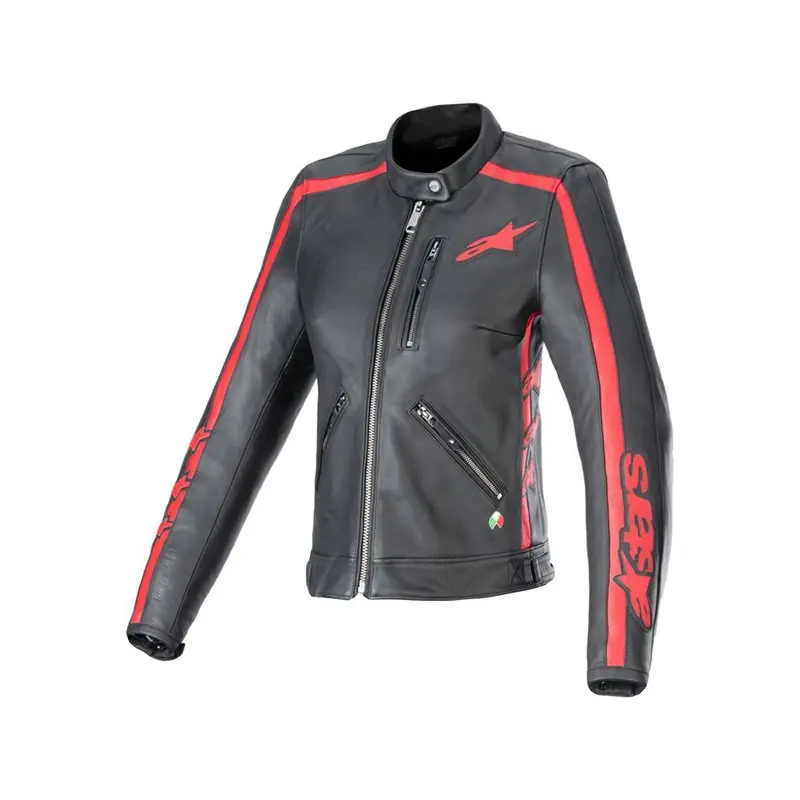 Giacca Pelle Alpinestars Stella Dyno nero rosso-XS Compra Adesso