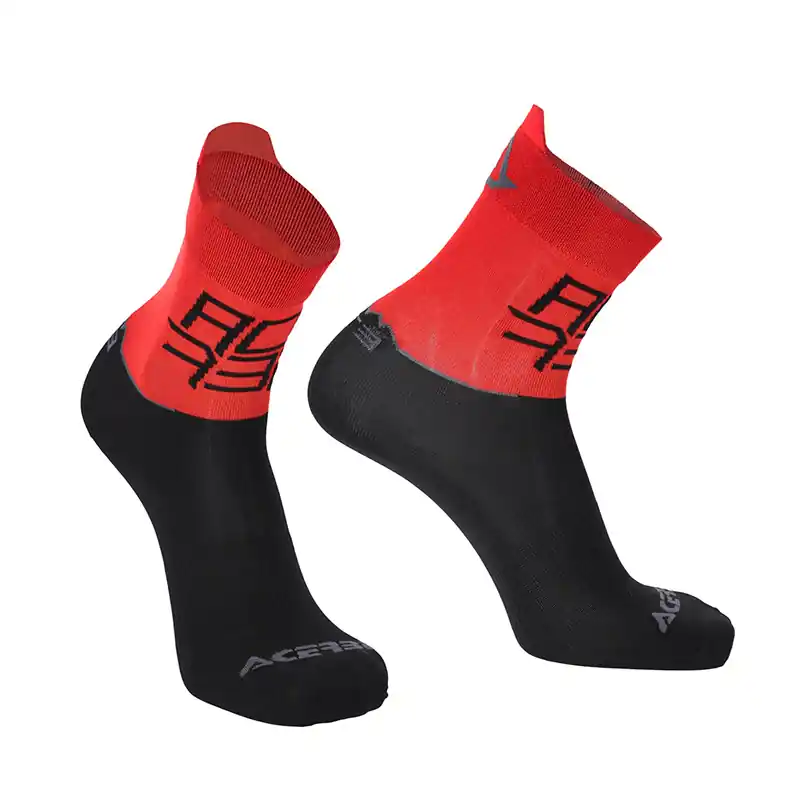 Calze Acerbis MTB Light nero rosso-S/M Saldi