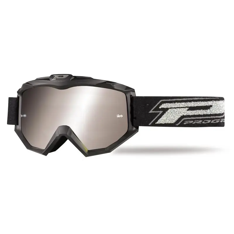 Promozione Maschera Progrip 3204 nero opaco argento-