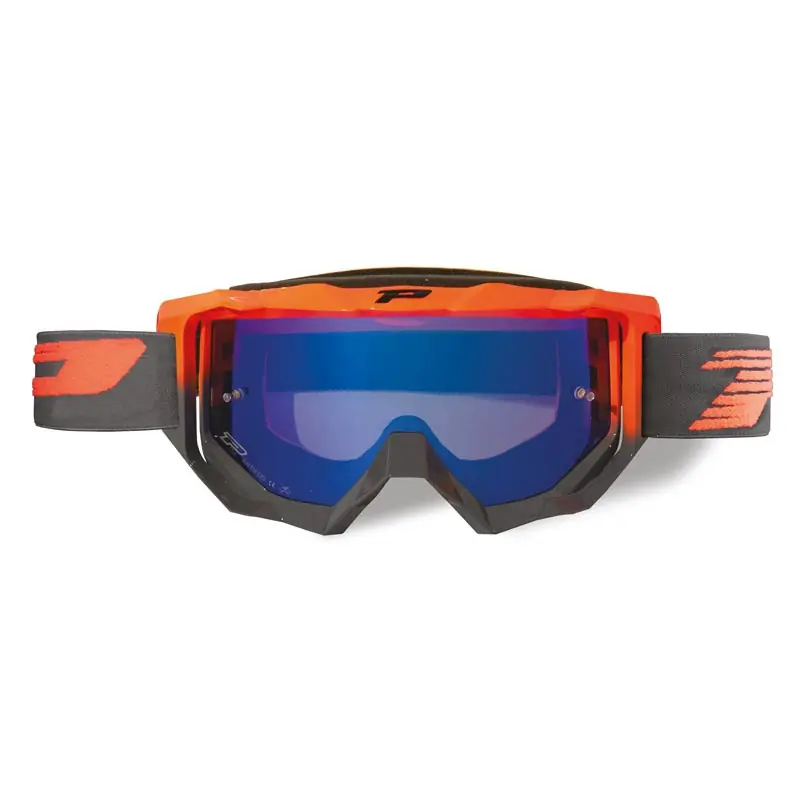 Maschera Progrip 3200FL arancio grigio blu- Popolare