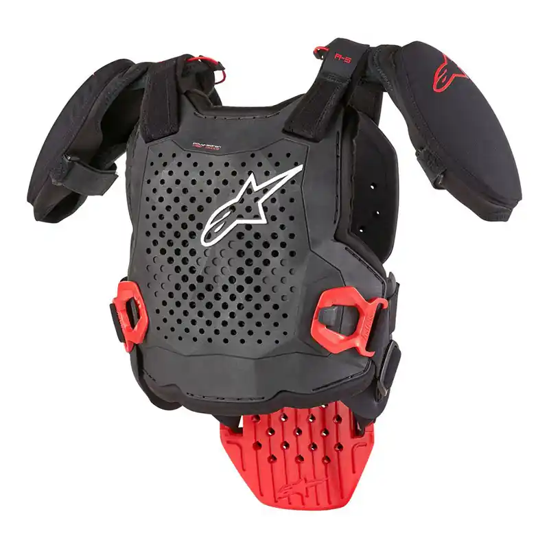 Pettorina Alpinestars A-5 V2 Youth nero rosso-S/M Compra Adesso