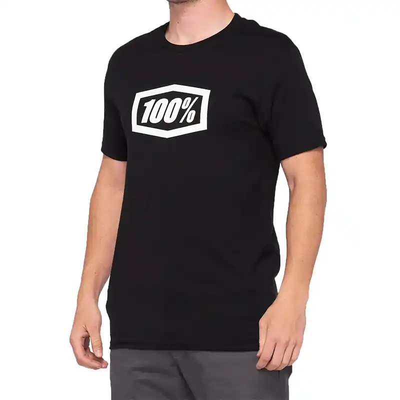 100% Essential T Shirt nero-S Spedizione Gratuita