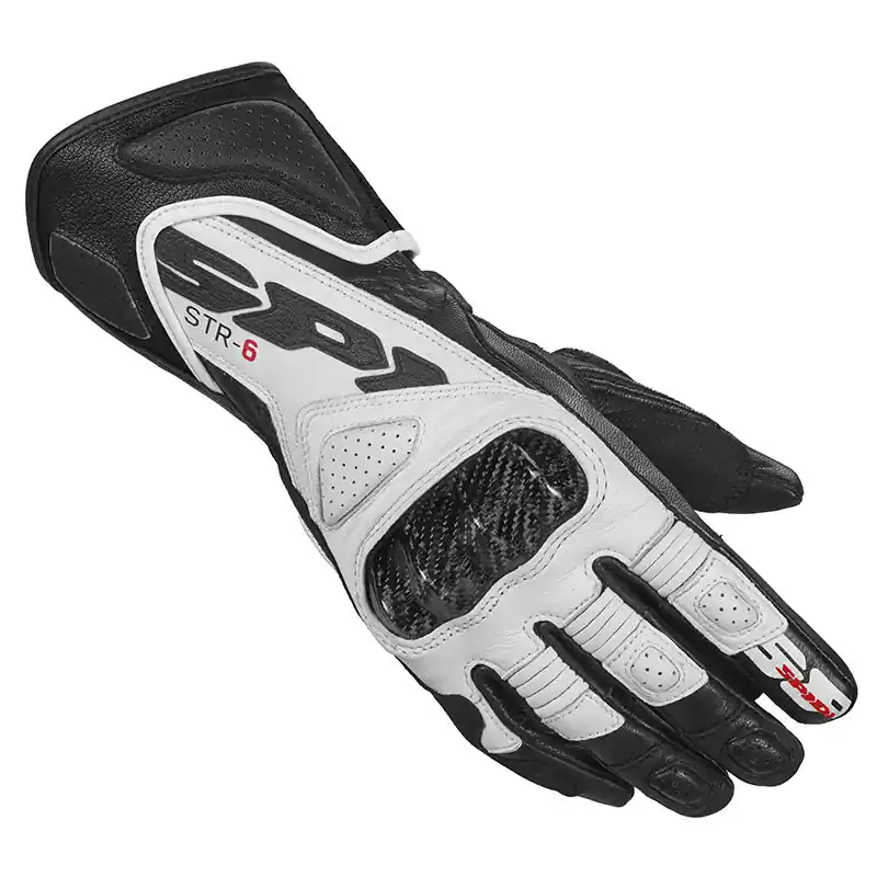 Guanti Donna Spidi STR-6 nero bianco-XS Ultime Pezzi