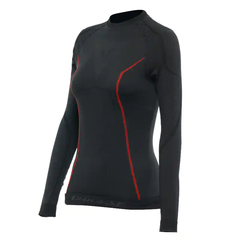 Maglia Donna Dainese Thermo LS nero rosso-L/XL Reso Gratuito