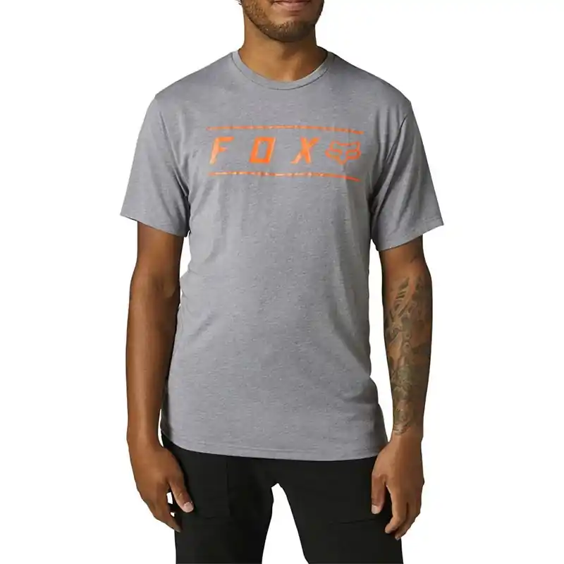 Fox Pinnacle SS Tech Tee grigio arancio-L Offerta Limitata