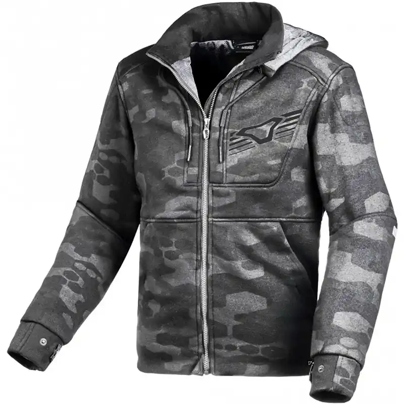 Di Tendenza Felpa Macna District nero grigio camo-XS